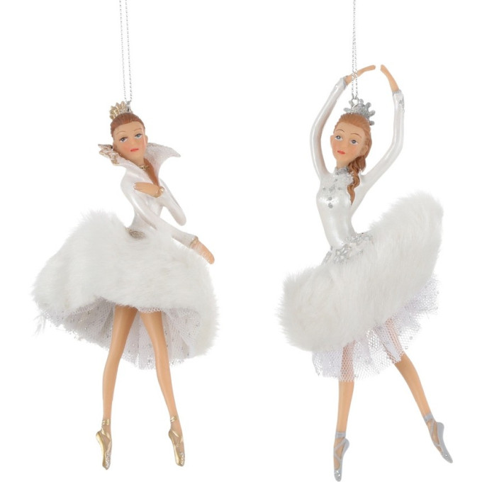 Подвеска балерина HOUSE OF SEASONS, 7,5*7,5*15 см, белая 84321